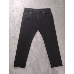 Levi's 505 Regular Fit Jeans - Black 40x32 GUC